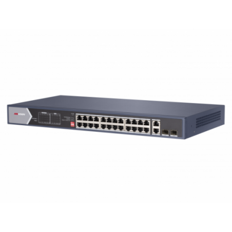 HIKVISION - Switch L2 24 ports POE Gb non manageable + 2 Uplink + 2 SFP