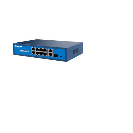 LINKFF - Switch Gigabit 8 ports POE + 2*1000M + 1SFP