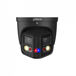 DAHUA - Caméra IP 180° Panovu 2x4MP, Noir 25m