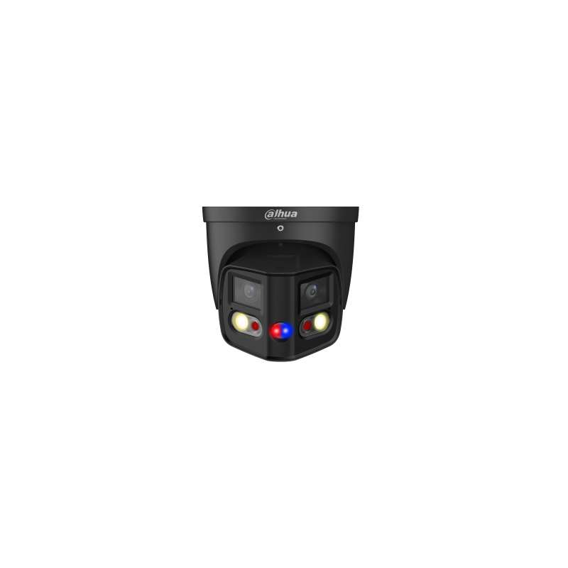 DAHUA - Caméra IP 180° Panovu 2x4MP, Noir 25m